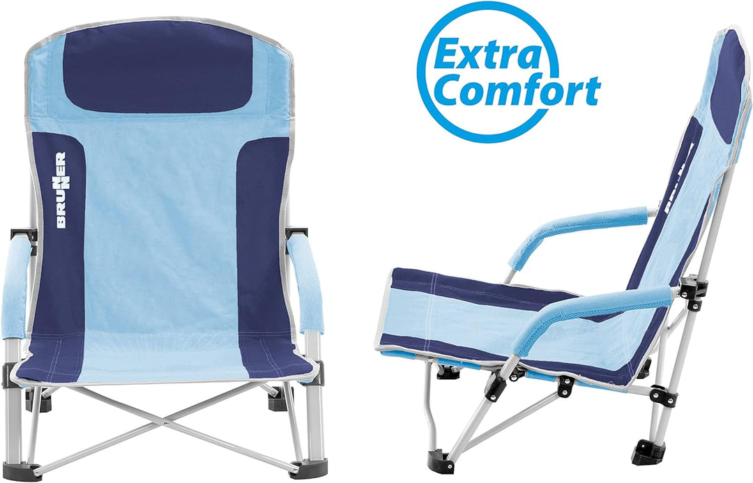 BRUNNER Strandstuhl Bula blau/hellblau, Blau/Hellblau
