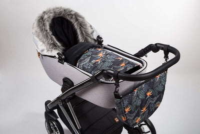 Baby PREMIUM Fusssack WinterFusssack für Kinderwagen Masse 85/105 cm für Buggy Palmen [071], Palmen