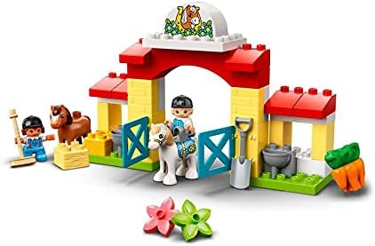 LEGO 10951 DUPLO Town Pferdestall und Ponypflege Single, Single