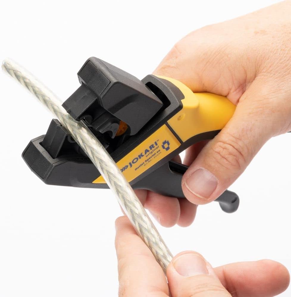 JOKARI®original Abisolierzange Outlet Special 20 für einen Fensterschnitt im Kabel, Art.Nr. 20220