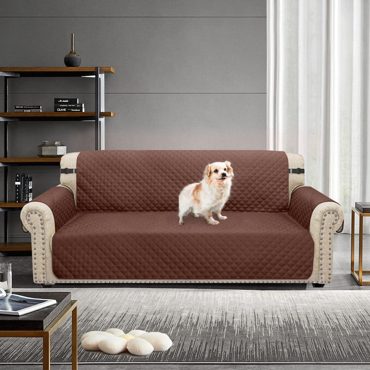 Granbest wasserdichte Sofabezug 3 Sitzer rutschfeste Couchbezug mit Elastischen Riemen, Waschbare So