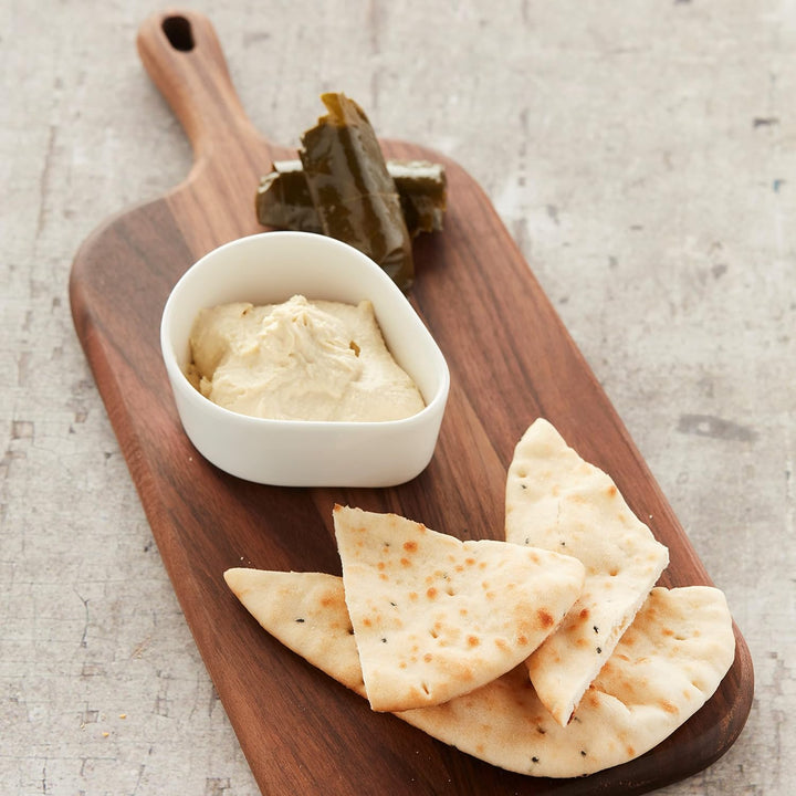 Point-Virgule Servierbrett aus Walnussholz mit Griff, perfekt zum Servieren von Vorspeisen und Käse,