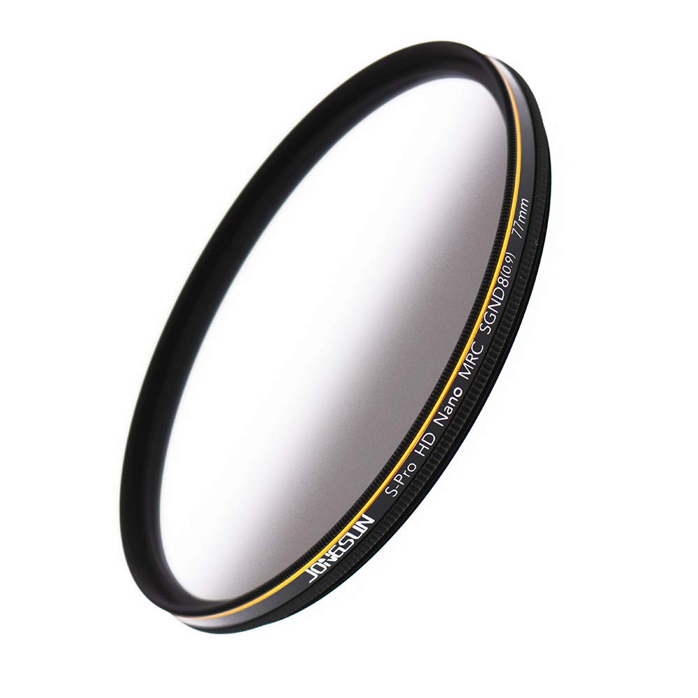 JONGSUN 77mm ND Filter, Grauer Verlaufsfilter Neutraldichtefilter, 18-Schichten Mehrfachbeschichtung