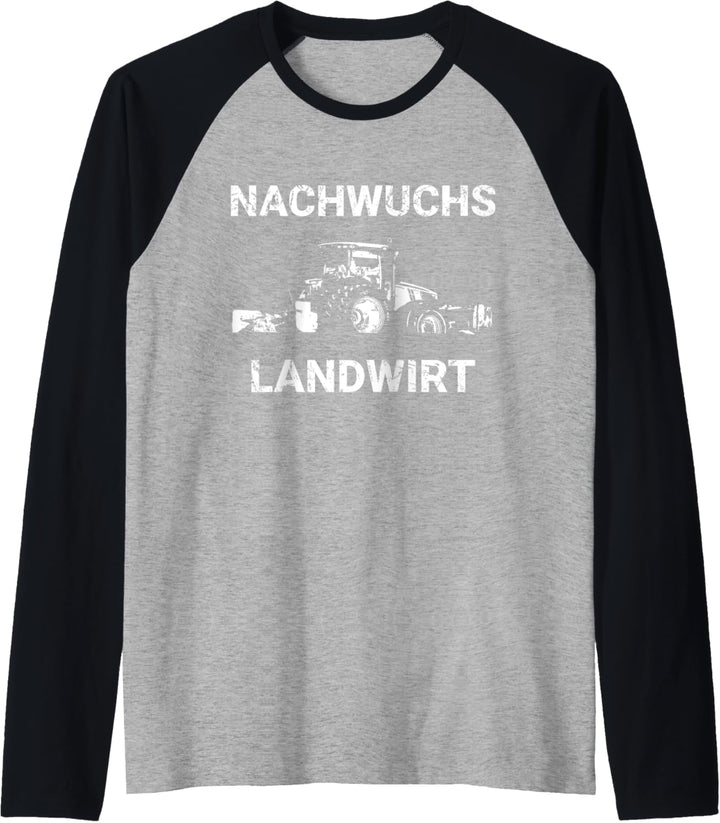 Nachwuchs Landwirt Bauer Traktor Trecker Sohn Kind Geschenk Raglan