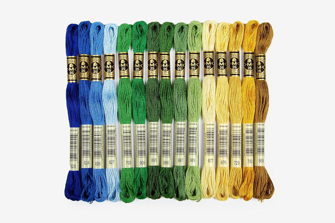 DMC Lot de 30 fils à broder pour décoration de vacances 8.7-Yards sortiert, 8.7-Yards sortiert
