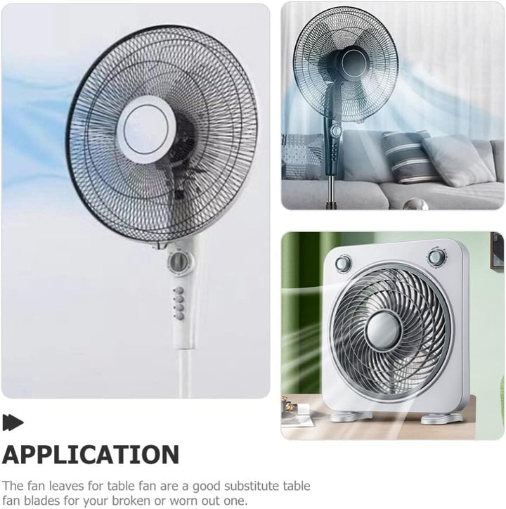 Holibanna 2stücke Ersatz-lüfterblätter Kunststoff Für Tisch Und Standventilatoren Leicht Zu Installi