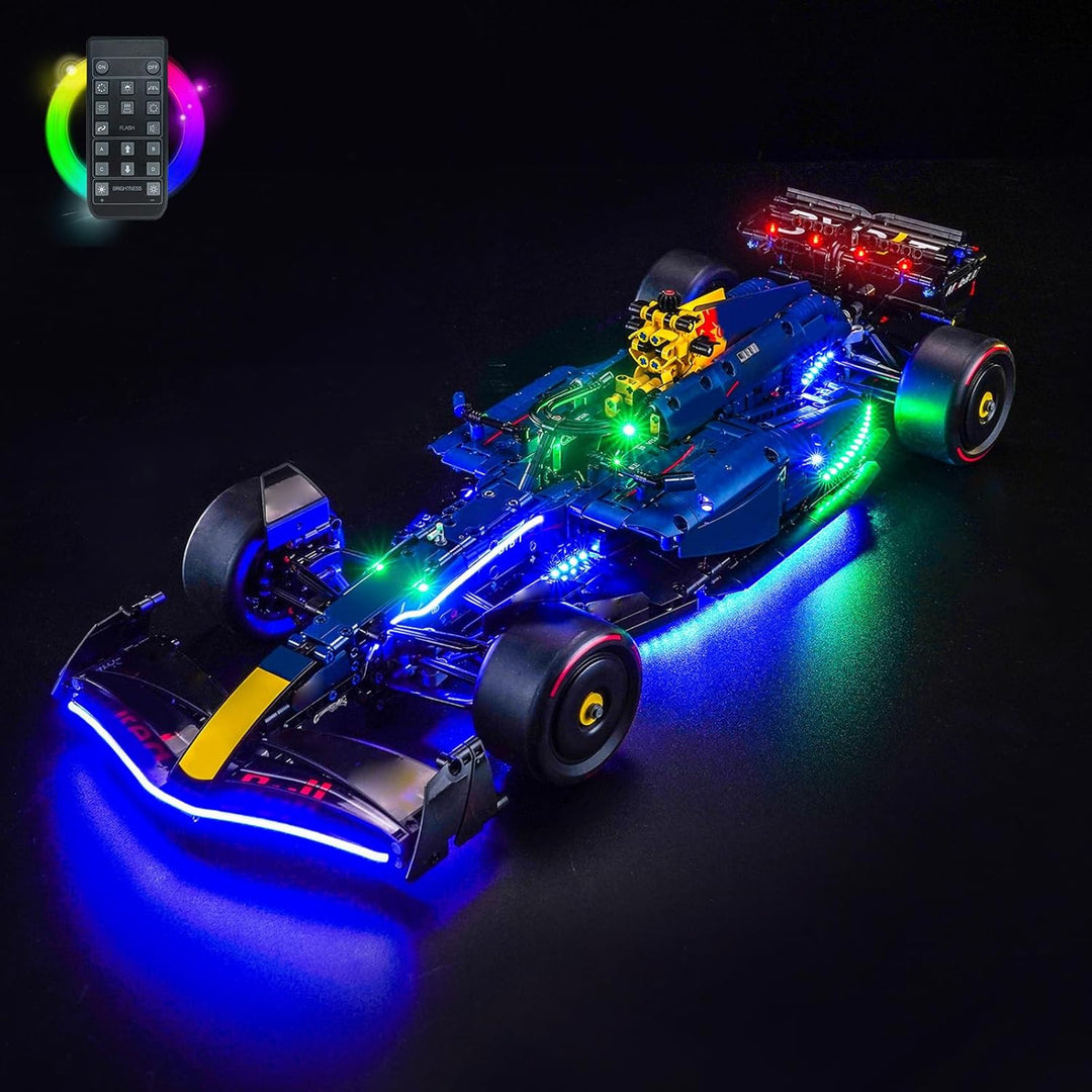 Fernbedienung Licht-Kit Kompatibel mit Lego 42206 Oracle Red Bull Racing RB20 F1 Car (Kein Modell),