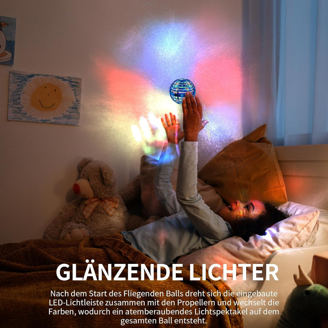 Fliegender Ball Spielzeug (Rosa, Verbessert): LED Hover Orb, Boomerang Ball, Flying Toys für Mädchen