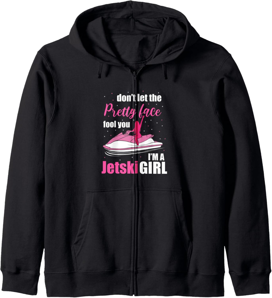 Wassersport Jetski Mädchen Motivation Kapuzenjacke