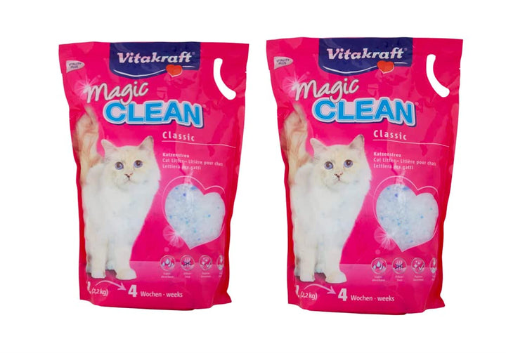 Vitakraft Magic Clean Katzenstreuer aus Silikon, hält länger als normale geruchshemmende und antibak