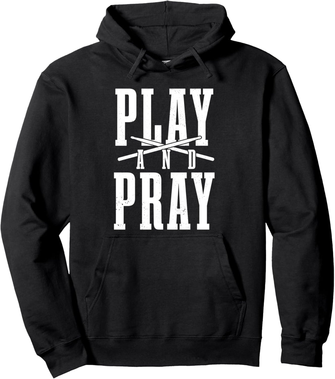 Christian Schlagzeuger Spielen & Beten Trommeln Trommeln Pullover Hoodie