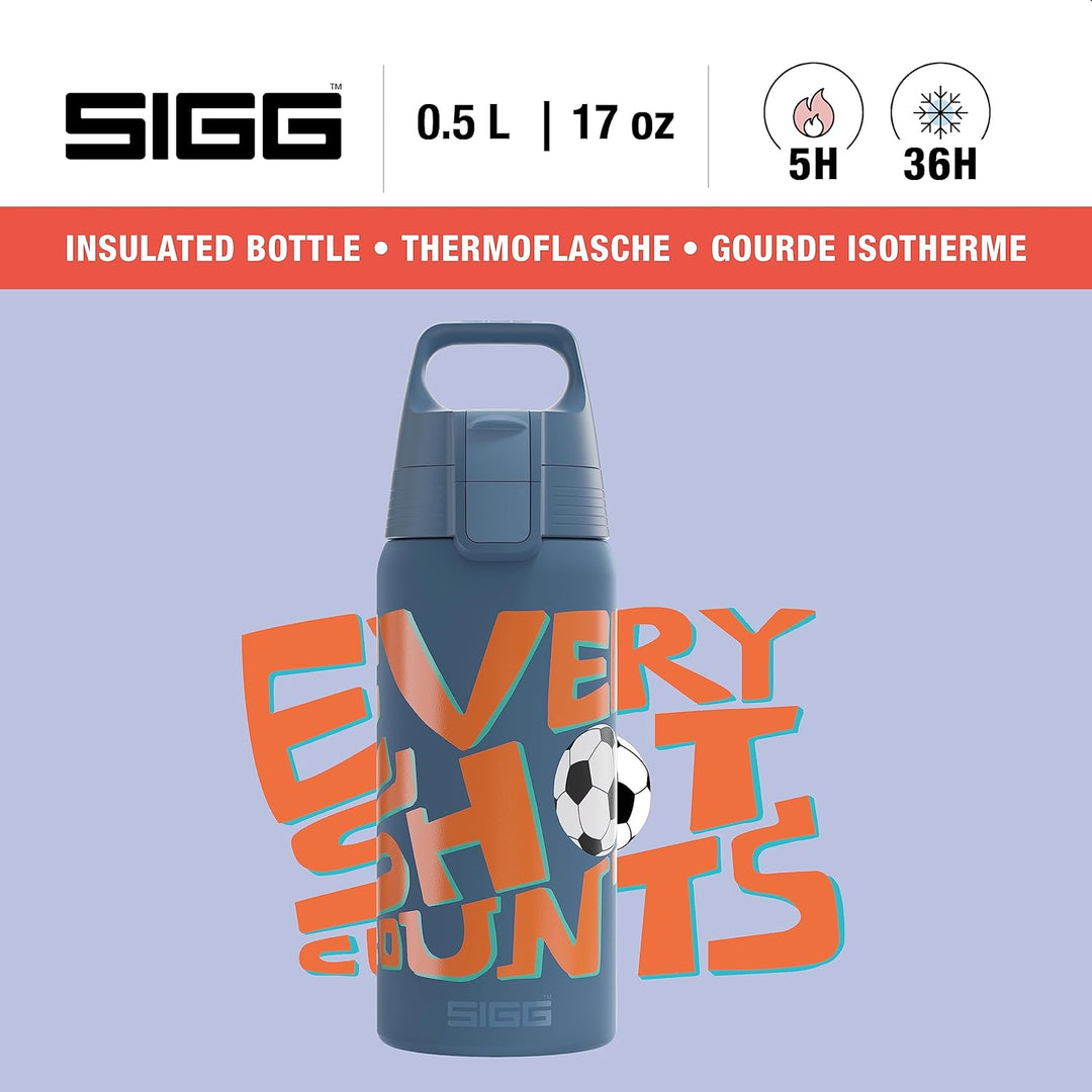 SIGG - Isolierte Trinkflasche Kinder - Shield Therm ONE - Für Kohlensäurehaltige Getränke Geeignet -
