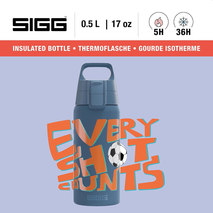 SIGG - Isolierte Trinkflasche Kinder - Shield Therm ONE - Für Kohlensäurehaltige Getränke Geeignet -