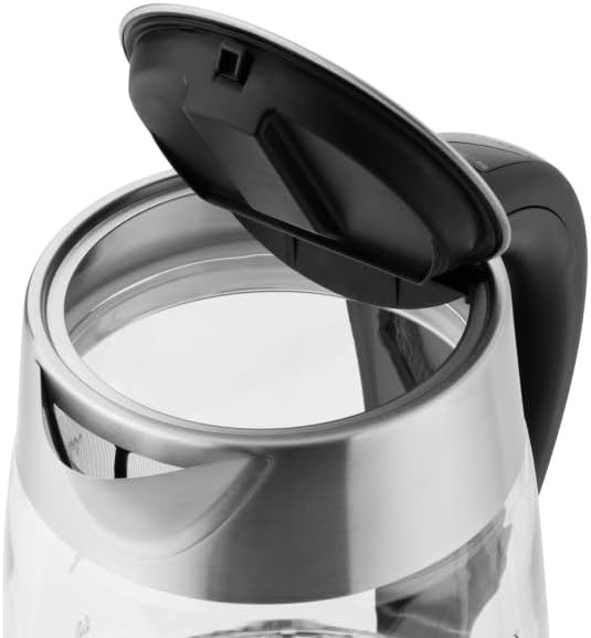 Glaswasserkocher mit Temperaturregelung VK792 | 1,8L Wasserkocher Glas &amp; Edelstahl (2200W) | Digital