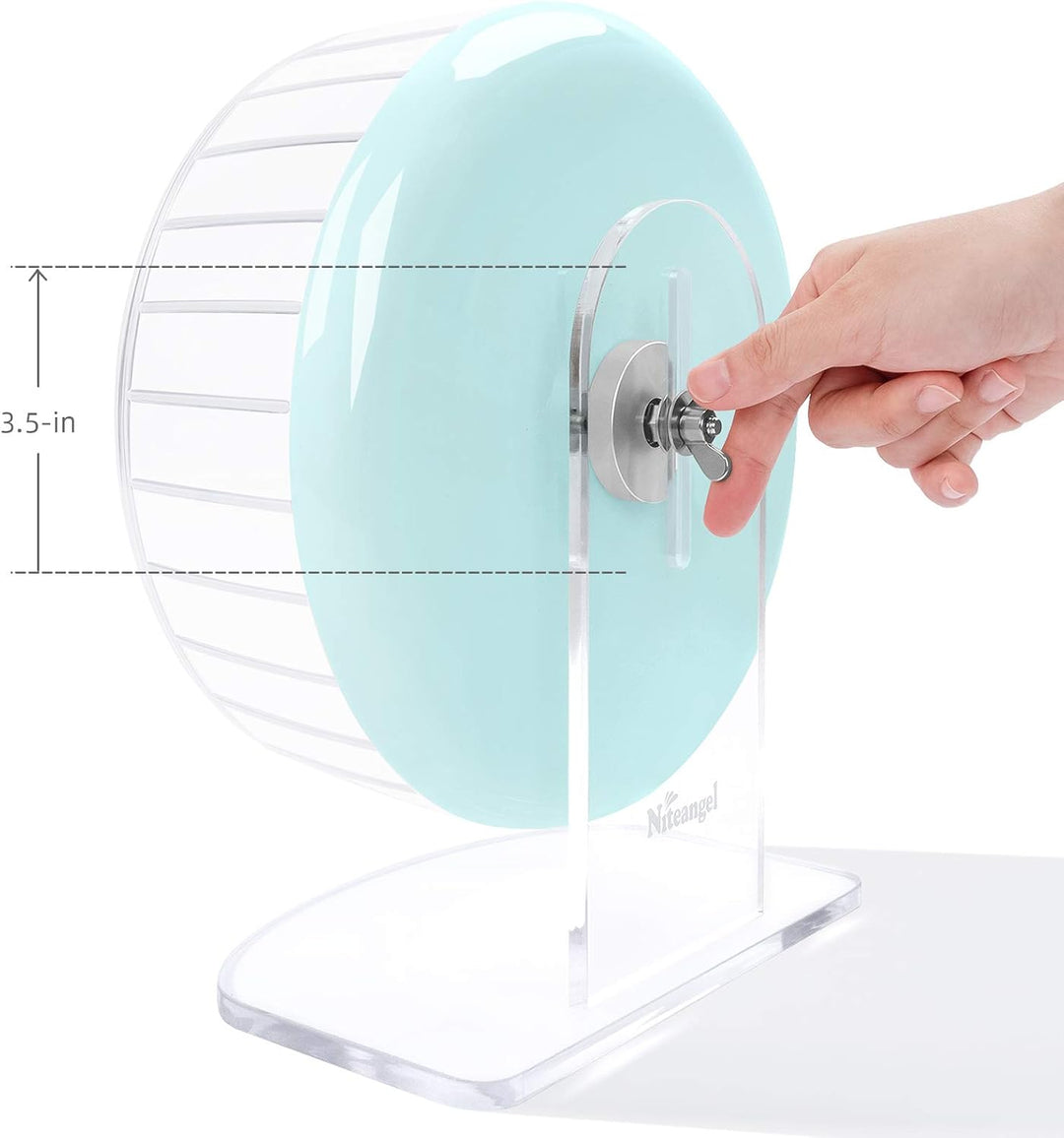 Niteangel Super-leise Hamsterräder - Leise Spinner-Hamsterräder mit verstellbarem Ständer für Zwergh