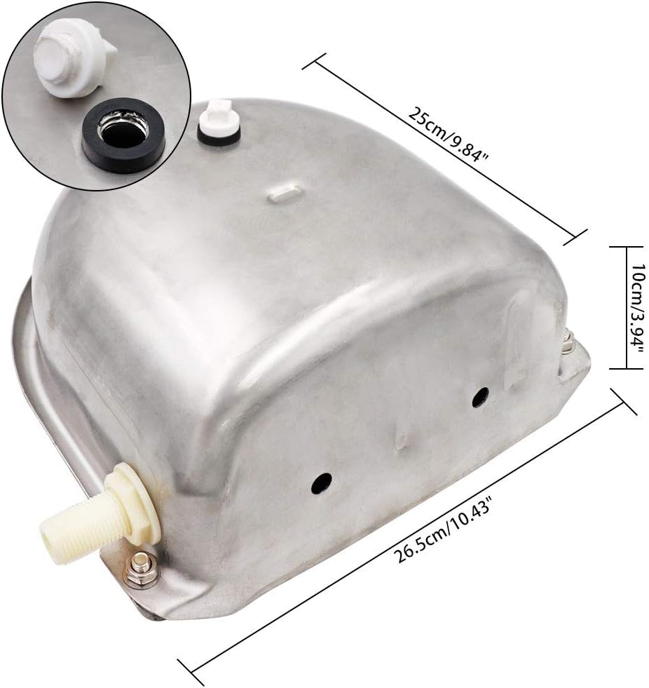 MOGOULUA Edelstahl Rindertränke Automatische Kuhtränke Ziegentränke Grosse Kapazität Schaf Viehtränk