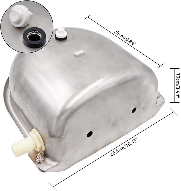 MOGOULUA Edelstahl Rindertränke Automatische Kuhtränke Ziegentränke Grosse Kapazität Schaf Viehtränk