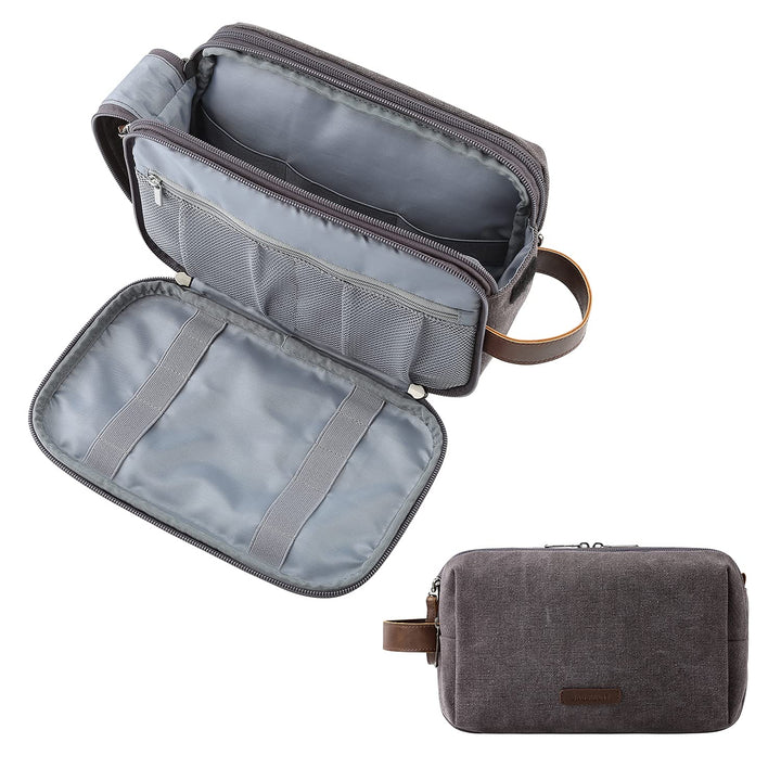 BAGSMART Kulturtasche für Herren,Travel Toiletry Organizer Dopp Kit Wasserabweisende Rasiertasche fü