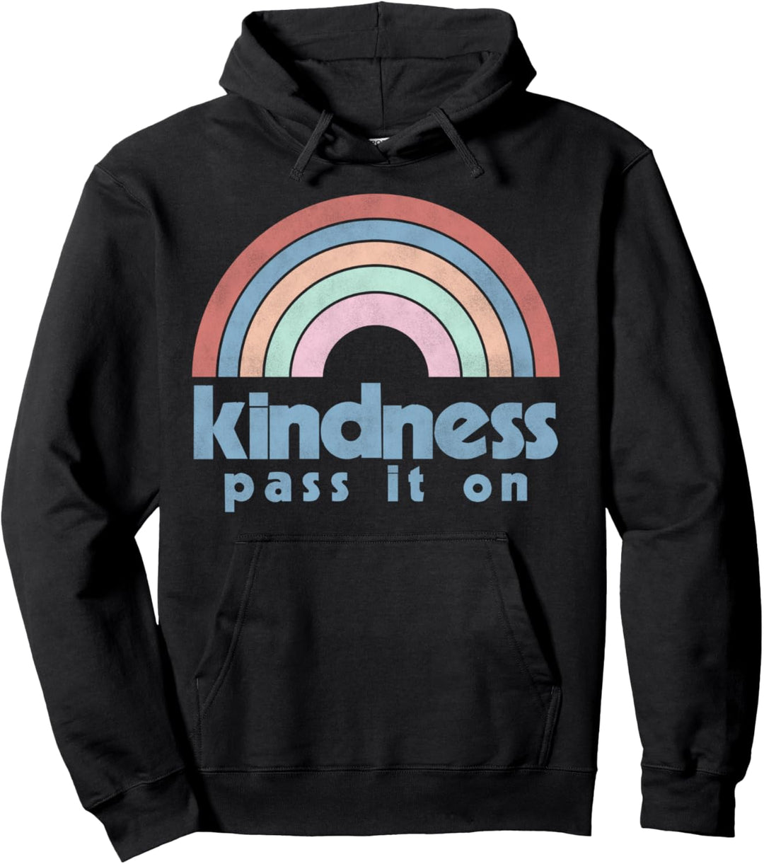 Trendy Kindness Rainbow Pullover Hoodie