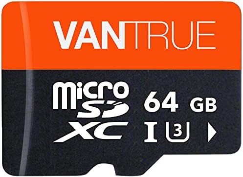 VANTRUE 64GB microSD Speicherkarte, UHS-I U3 4K, inkl. Adapter, Kompatibel mit Dashcam, Smartphone,