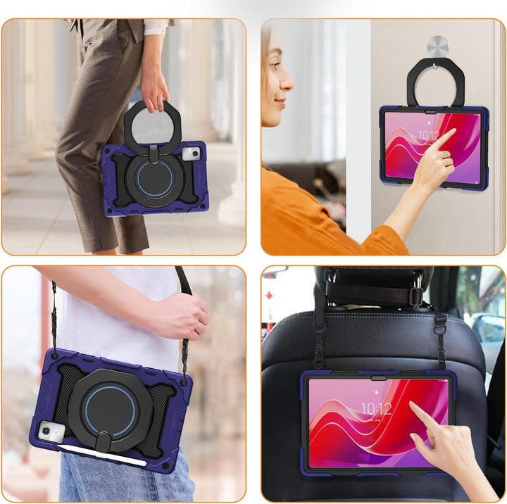ROISKIN Lenovo Tab M11 11 Zoll 2024 Hülle: Robuste, stossfeste Hülle mit Bildschirmschutz & drehbare