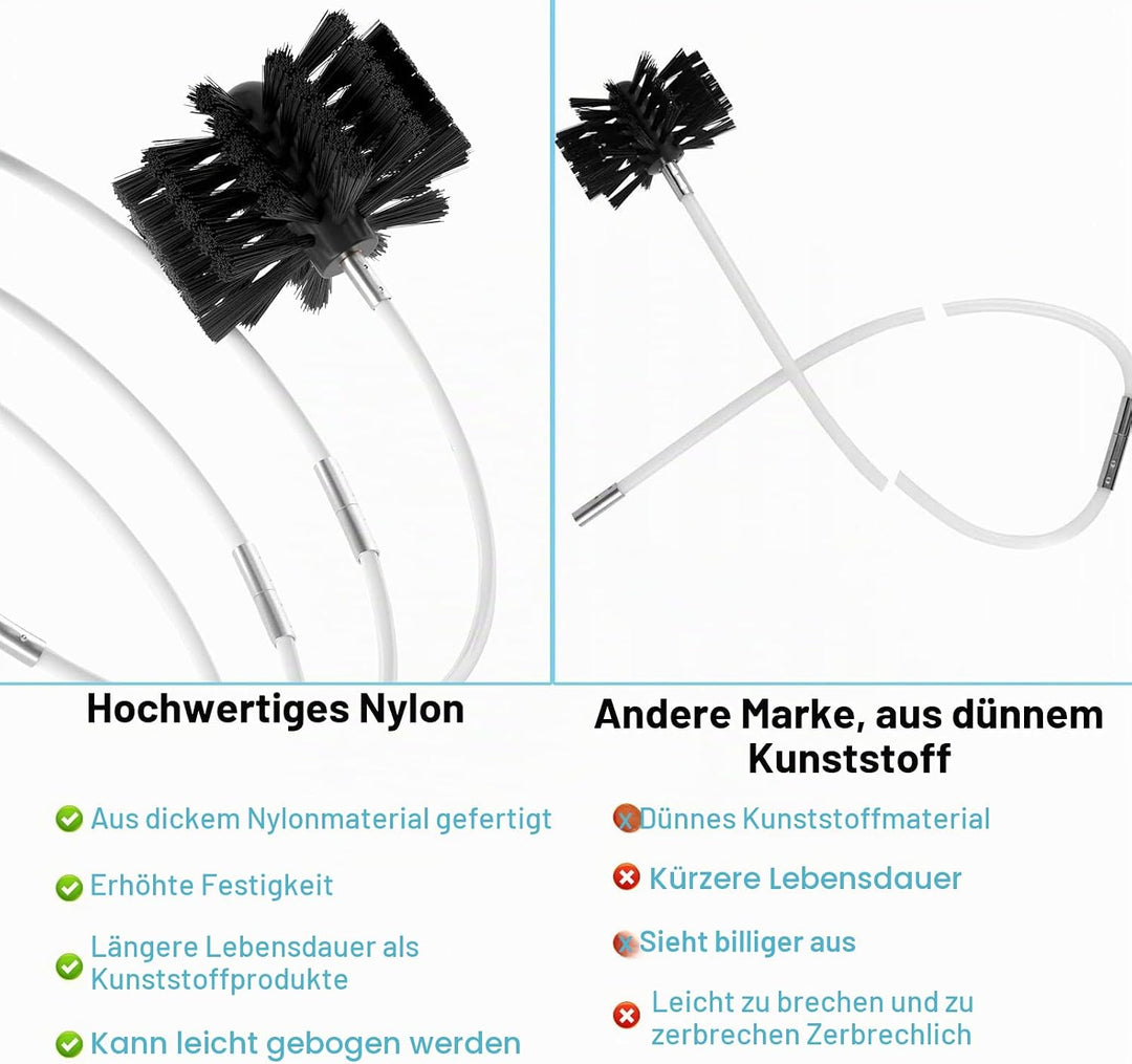 Nylon Stangen 400 cm, 10 Flexible 410 mm Stange,Können bis zu 400 cm Reichen 41cm length 10 Stangen,