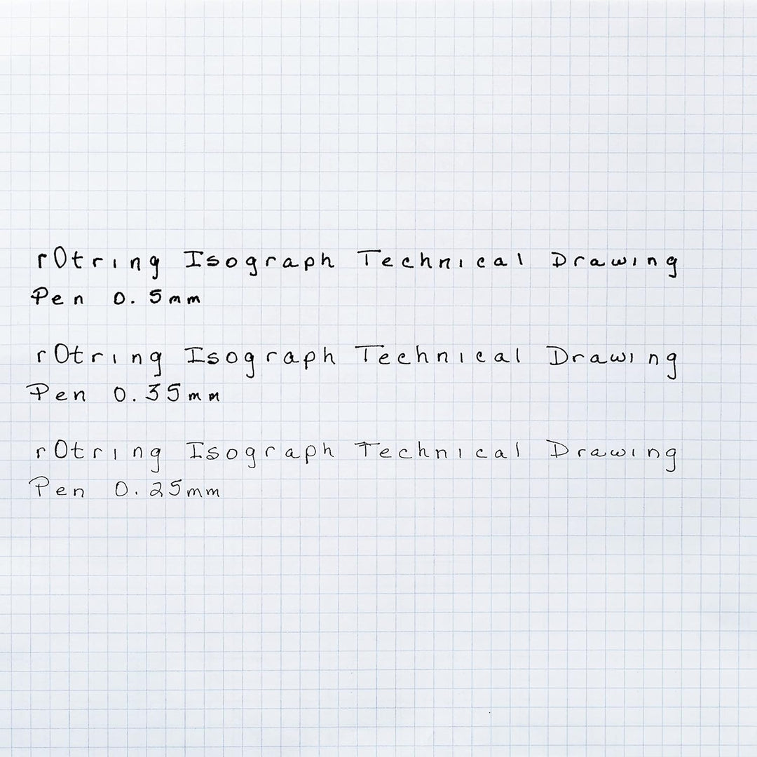 rOtring Isograph Fineliner College Set | 3 Isograph Tuschefüller (0,25 mm, 0,35 mm und 0,50 mm), Tik