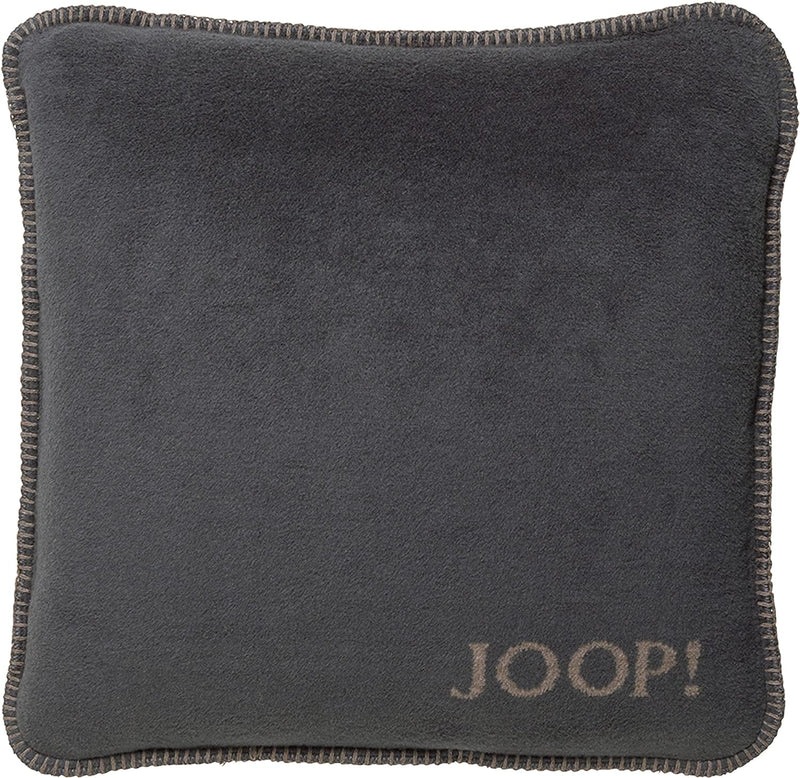 Joop! Kissen Uni Doubleface Taupe-Anthrazit Baumwolle/Polyacryl, Masse: 50cm x 50cm, 651129 50cm Tau