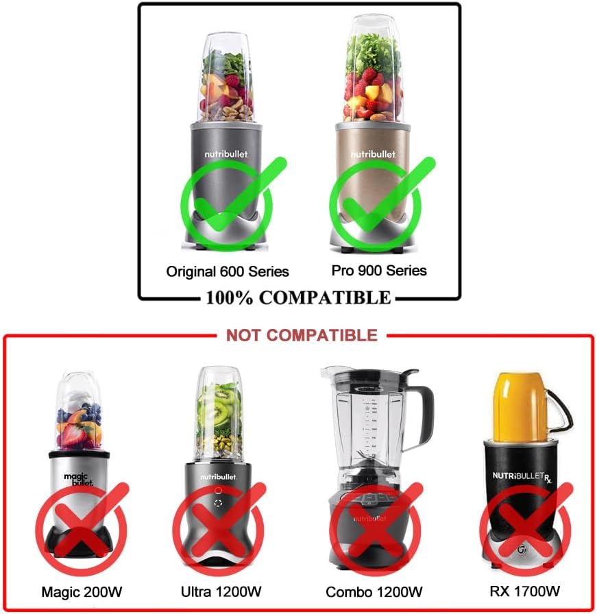 Ersatzteile Zubehör für nutribullet Elektrischer Mixer - 950ml Becher & Extraktor Klinge mit Flip-To