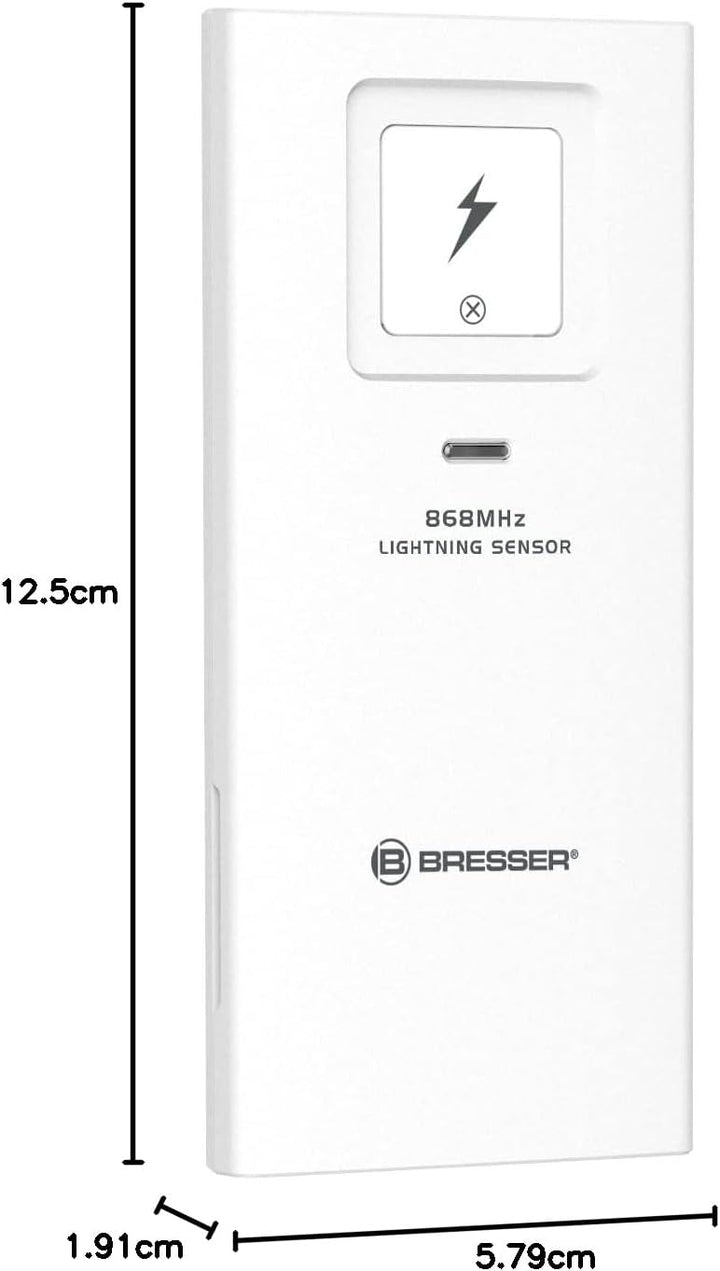 Bresser Blitzsensor als zusätzlicher Aussensensor für Wetter-Center 7003210, 7003220, 7003230, Funkf