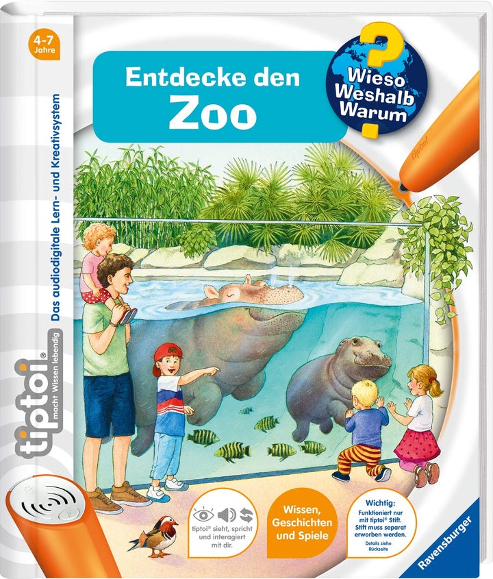 tiptoi® Wieso? Weshalb? Warum? Entdecke den Zoo (Wieso? Weshalb? Warum?, 20), Spiralbindung