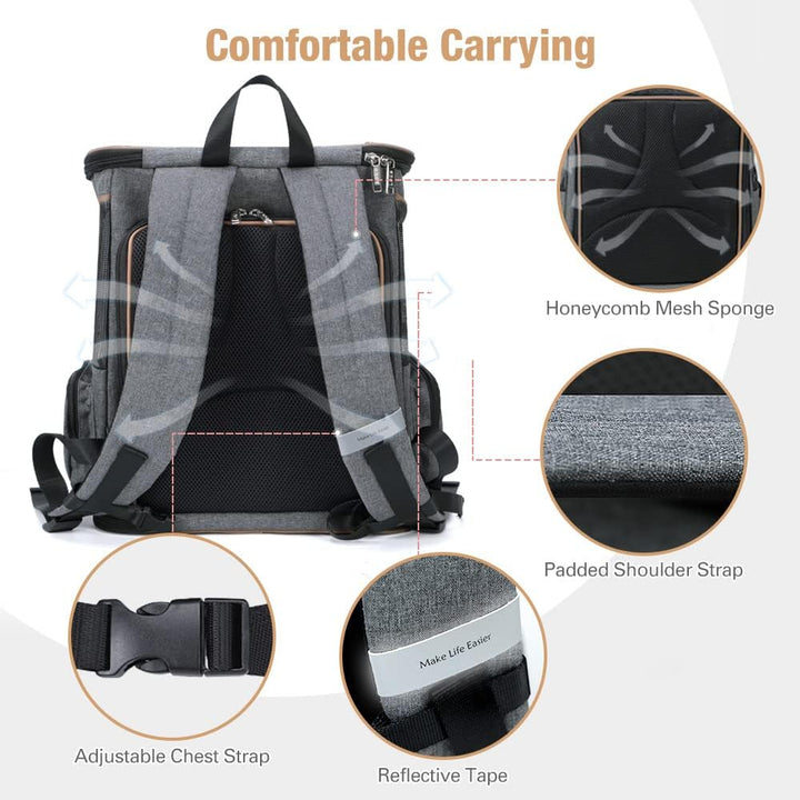 Lekesky Erweiterbar Katzen Rucksack Hunderucksack, Katzenrucksack Gross für für kleine Katzen und Hu