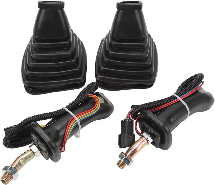 Bagger-Joystick-Kit, 2-teilig, 3-Tasten-Bagger-Joystick-Griffe mit Staubschutz, Ersatz für Doosan DH