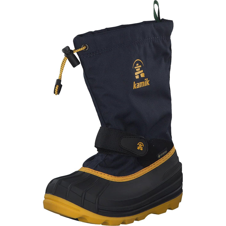 Kamik Unisex Kinder Waterbug8g Winterstiefel Blau Navy Citrus Nav 36 EU, Blau Navy Citrus Nav 36 EU