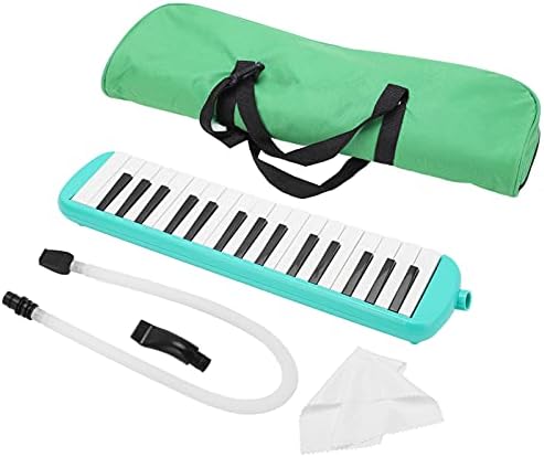 32 Tasten Air Piano Keyboard Melodica Instrument mit Kurzem Mundstück Weiche Blasrohr-Tuch-Tragetasc