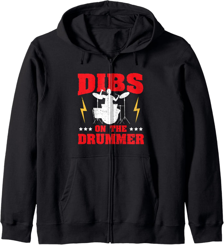 Schlagzeuger: Dibs On The Drummer - Schlagzeug Kapuzenjacke