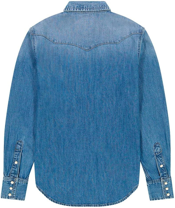 Wrangler Damen Heritage Shirt Shirt S Blue Melon Wash, S Blue Melon Wash