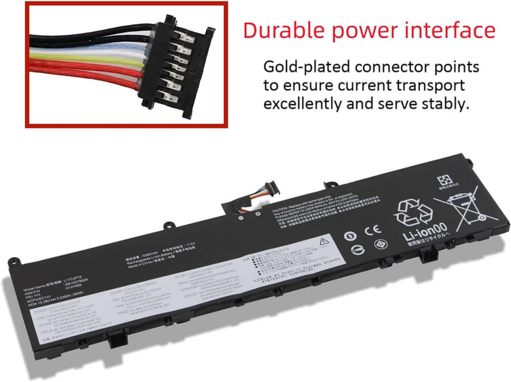 PUGASR L17C4P72 01AY969 Laptop Akku Kompatibel mit Lenovo ThinkPad X1 Extreme 1st /2nd Gen ThinkPad