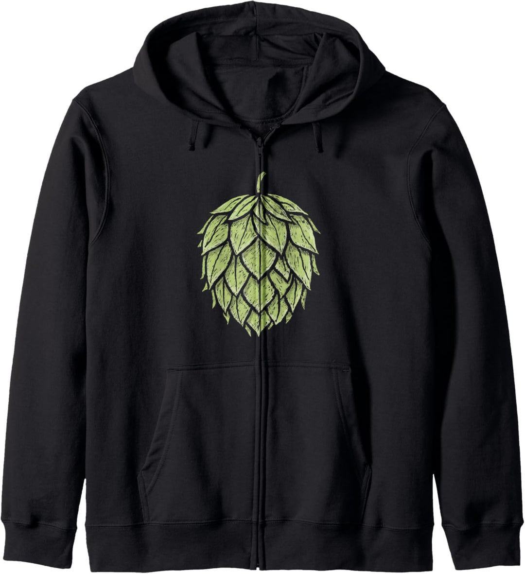 Retro Hops Lover Vintage Minimalist Beer Graphic Kapuzenjacke