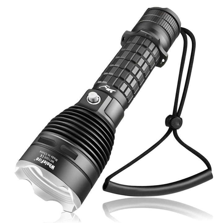 WholeFire LED Tauchlampe IPX8 Wasserdichte 6000 Lumen Tauchen Taschenlampe 3 Modi Wiederaufladbare U
