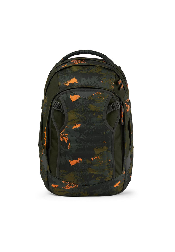 satch match Schulrucksack ergonomisch, erweiterbar auf 35 Liter, extra Fronttasche Jurassic Jungle -