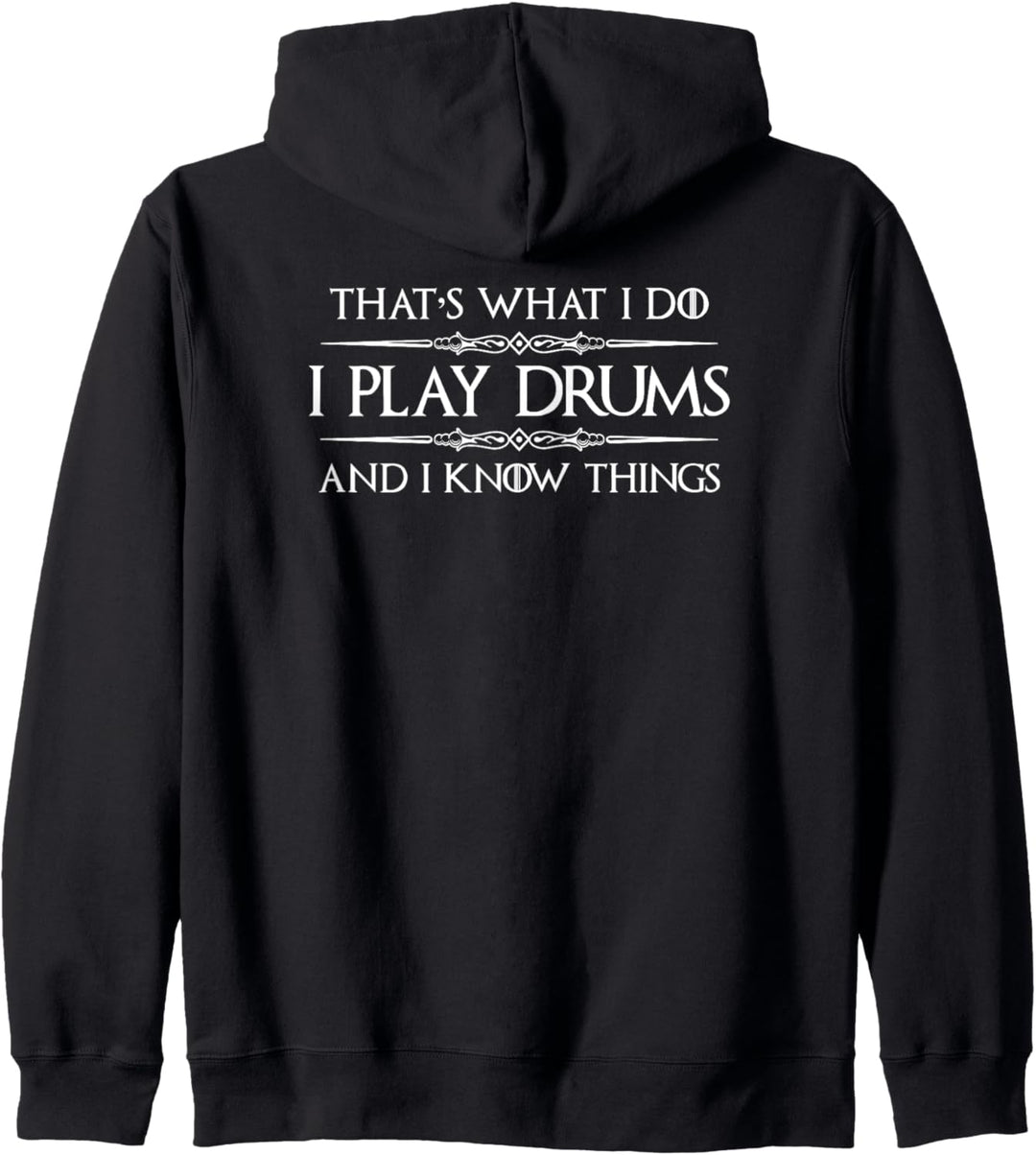 Drummer Gifts - I Play Drums & I Know Things Funny Drummers Kapuzenjacke