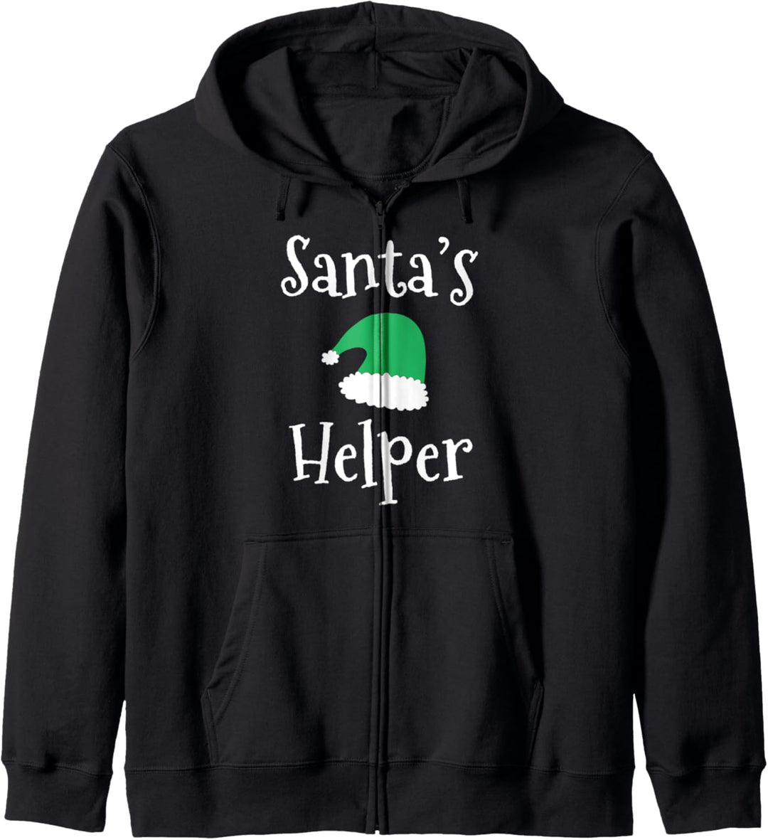 Santa's Helfer, lustiger Weihnachtself, niedlicher Elfenhut Kapuzenjacke