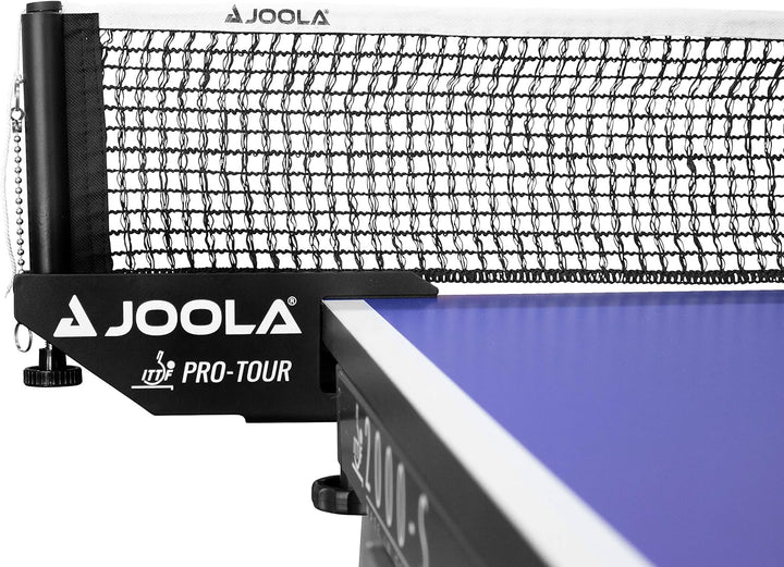 Joola Unisex – Erwachsene Post-Set Pro Tour Tischtennisnetz, Schwarz, 152cm Bundle mit Tischtennis-S