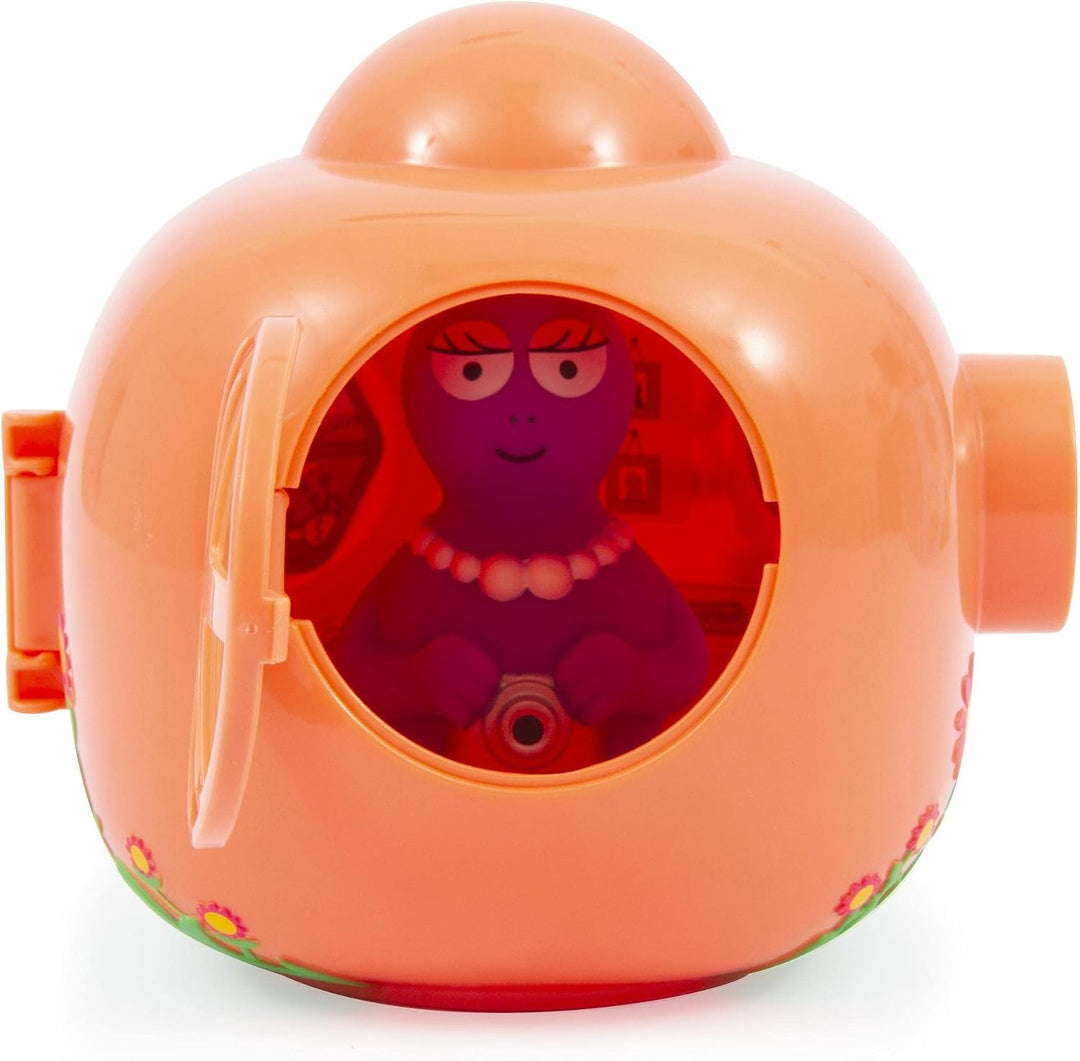 Giochi Preziosi Barbapapa Barpapapà-Lachs-Häuschen mit Blumenmalerei aussen Tür und Fenster zum Öffn