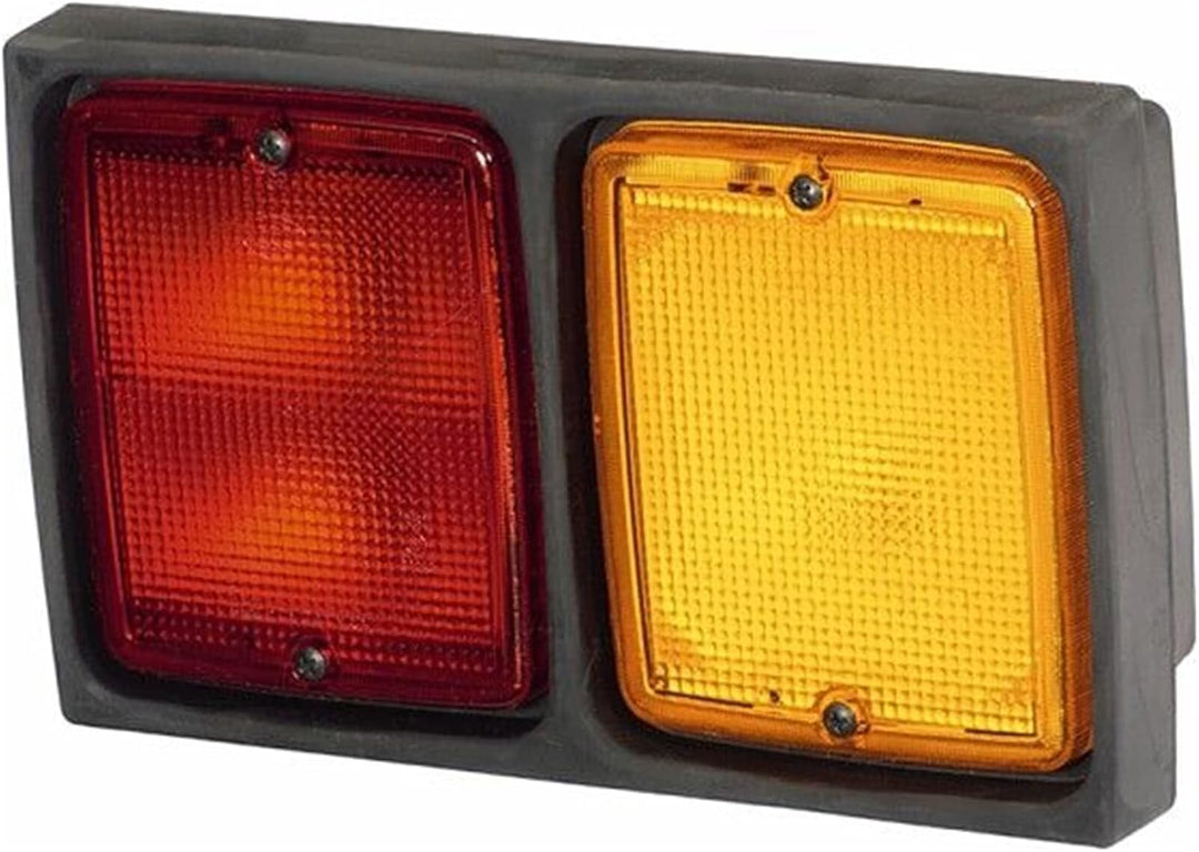 HELLA - Heckleuchte - Glühlampe - 12/24V - Einbau/Anbau/geschraubt - Lichtscheibenfarbe: rot/gelb -