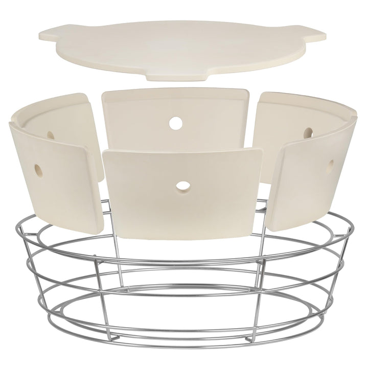 BBQ-Toro Universal Flexibles Kochsystem für Kugelgrill | Räucherbox Kit für Ø 57 cm Kugelgrill, Edel