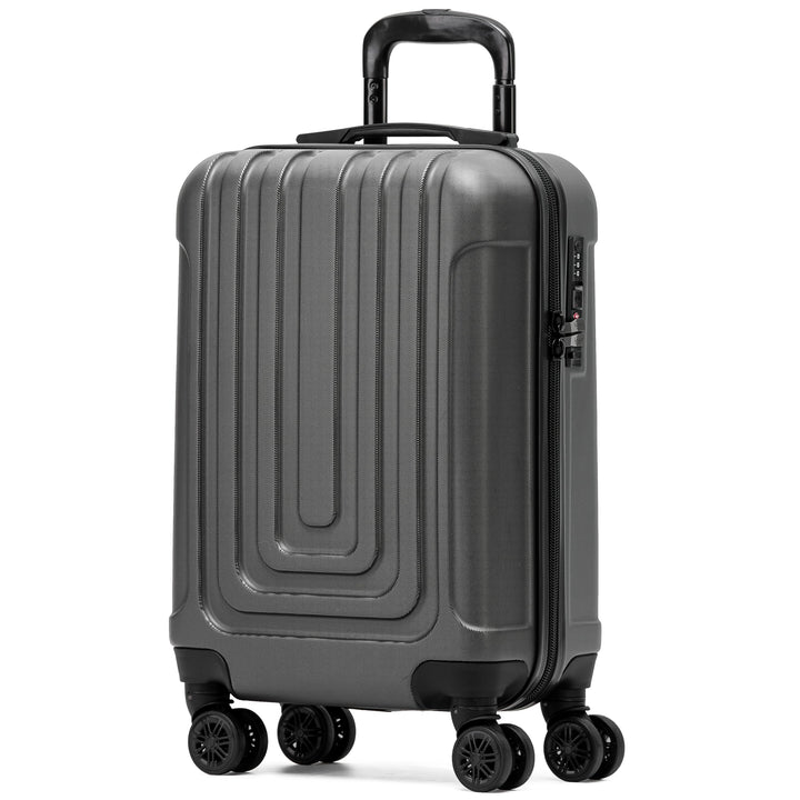 Flight Knight Premium Lightweight Suitcase - TSA-Schloss Mit USB-Anschluss - 8 Spinner-Rader - ABS-H