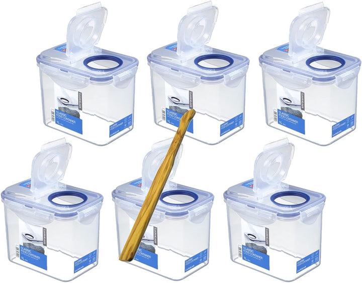 Lock & Lock Frischhaltedosen Set 6-teilig HPL 812F je 1,0 Liter