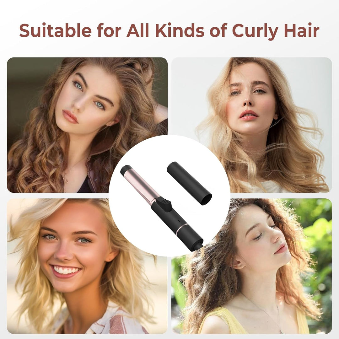 Mini Lockenstab, 25MM Lockenstab Kurze Haare,Reise Lockenstab 180℃, Keramik Mini Lockenwickler, Lock